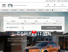 Tablet Screenshot of larsoncadillac.com